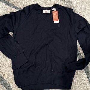 Original Penguin Men's Navy V-Neck Sweater